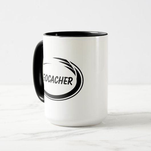 Mug Geocacher Black Splash (Devant gauche)