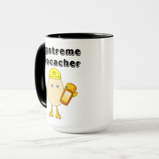 Mug Geocaching Eggstreme (Devant gauche)