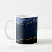 Mug Géode Bleu Doré (Gauche)