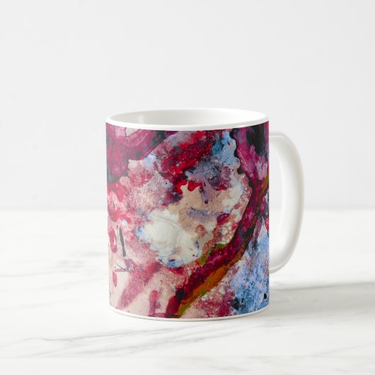 Mug Géode cristal Red Agate Abstrait (Devant droit)