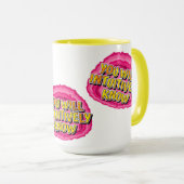 Mug Géode de connaissance intuitive 12 Étape AA Slogan (Devant droit)