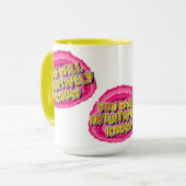 Mug Géode de connaissance intuitive 12 Étape AA Slogan (Devant gauche)