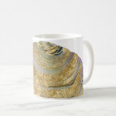 Mug *~* Géode de Parties scintillant or de l'aquarelle (Devant droit)