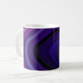 Mug Géode Violet Tourbillonnant Tombé (Devant gauche)