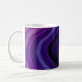 Mug Géode Violet Tourbillonnant Tombé (Gauche)