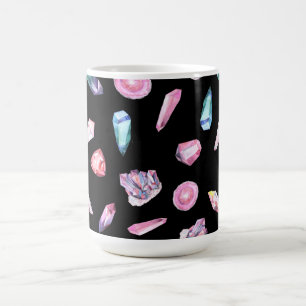 Mug Géodes aquarelles et Motif de cristaux