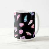 Mug Géodes aquarelles et Motif de cristaux (Devant droit)