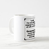 Mug Géographe de joute d'esprit (Devant gauche)