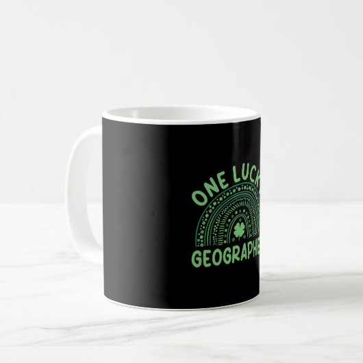 Mug Géographe St. Patrick's Day Costume (Devant gauche)