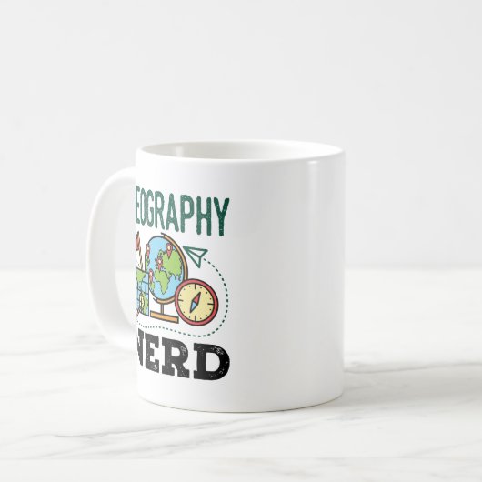 Mug Géographie Nerd (Devant gauche)