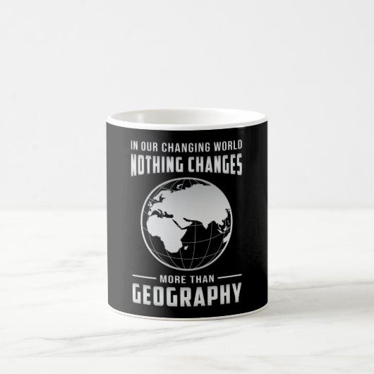 Mug Géographie Professeur Funny Carte Continents Mondi (Centre)