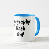 Mug Géographie Rock On (Devant droit)
