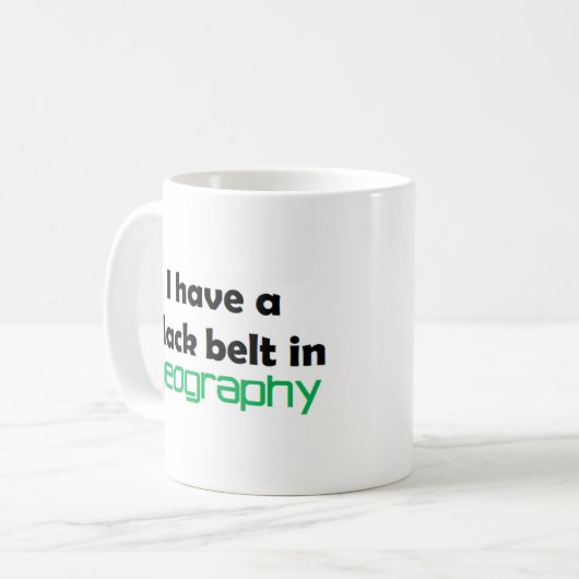Mug Geography black belt (Devant gauche)