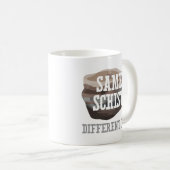 Mug Géologie drôle le même schiste (Devant droit)