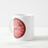 Mug Géologie Rocks ! Badge Marteau (Devant gauche)