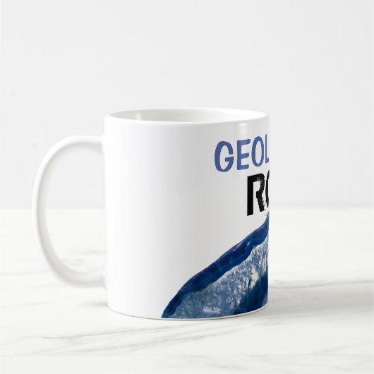 Mug *~* GEOLOGISTES ROCK Crystal Geode Agate lapidaire (Gauche)