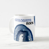 Mug *~* GEOLOGISTES ROCK Crystals Geode Lapidate Agate (Devant gauche)