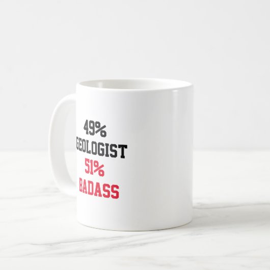 Mug Géologue Badass (Devant gauche)