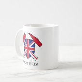 Mug "Geology Rocks" Drapeau britannique Crossed Hammer (Devant gauche)