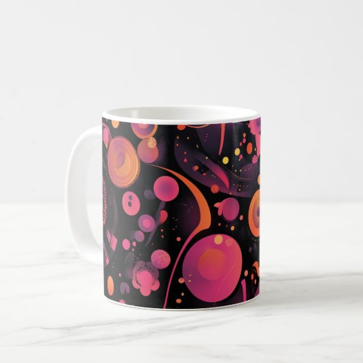 Mug Geometric abstract artwork.  Style: Non-figurative (Devant gauche)