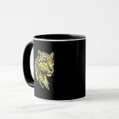 Mug Geometric Leopard Abstract Art Coffee (Devant gauche)
