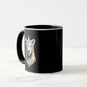 Mug Geometric Lioness Crystal Abstract Art Coffee (Devant gauche)