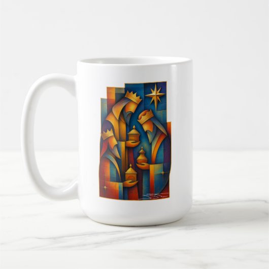 Mug Geometric Magi - Three Wise Men Christmas Star Art (Gauche)