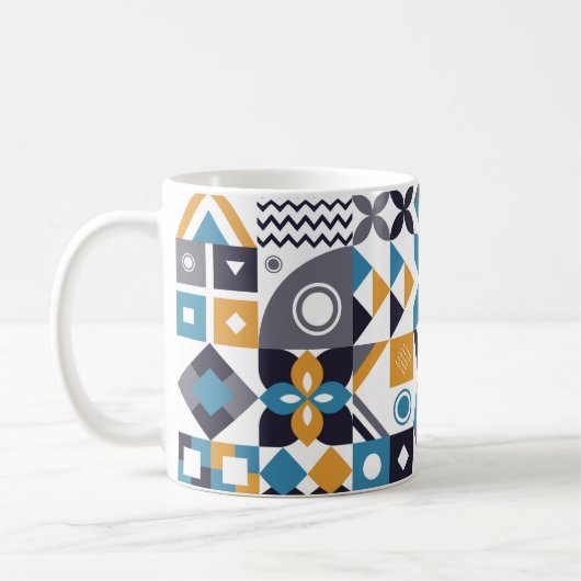Mug Geometric minimalistic pattern. Abstract designpat (Gauche)
