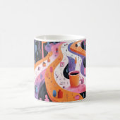 Mug Geometric Shapes and Vibrant Colors Wall Art Print (Centre)