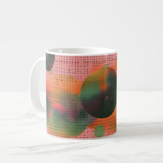 Mug Geometric Shapes and Vibrant Colors Wall Art Print (Devant gauche)