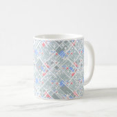 Mug Géométrie abstraite moderne. (Devant droit)