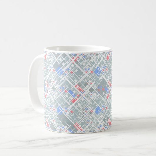 Mug Géométrie abstraite moderne. (Devant gauche)