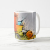 Mug Géométrie abstraite moderne (Devant droit)