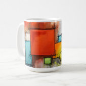 Mug Géométrie abstraite moderne (Devant gauche)
