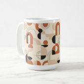 Mug Géométrie abstraite moderne (Devant gauche)