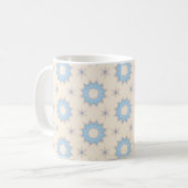 Mug Géométrie Blue Starburst (Devant gauche)