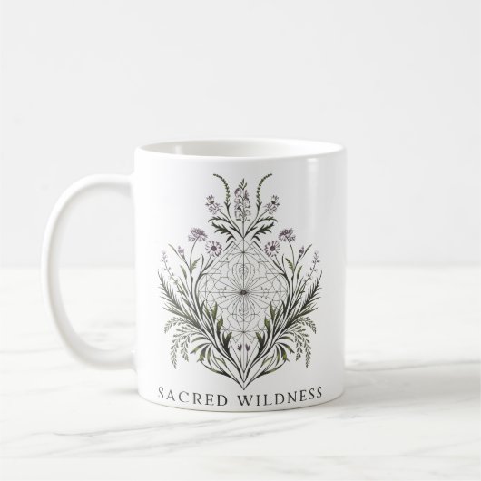 Mug Géométrie botanique sacrée (Gauche)