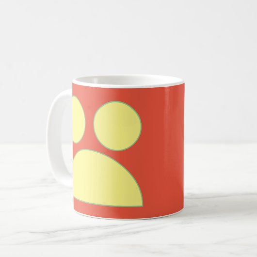 Mug Géométrie citrouille (Devant gauche)