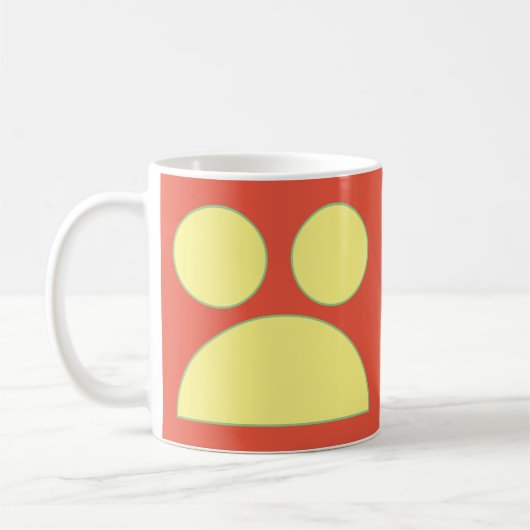 Mug Géométrie citrouille (Gauche)