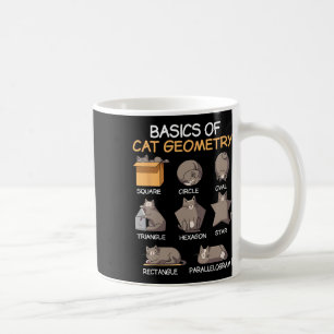 Mug Géométrie de chat Math drôle de cadeaux de chat po