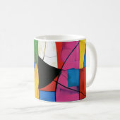 Mug Géométrie de couleur ludique (Devant droit)