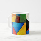 Mug Géométrie de couleur ludique (Devant gauche)