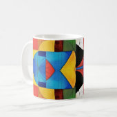 Mug Géométrie de kaléidoscope (Devant gauche)