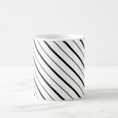 Mug Géométrie de ligne noire simple (Centre)