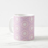 Mug Géométrie de soleil levant lavande (Devant gauche)