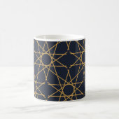Mug Géométrie d'or de minuit (Centre)