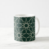 Mug Géométrie d'os en malachite (Devant droit)