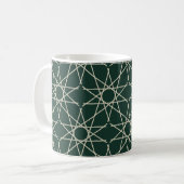 Mug Géométrie d'os en malachite (Devant gauche)