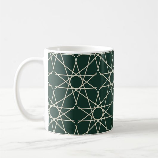 Mug Géométrie d'os en malachite (Gauche)