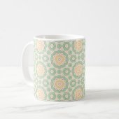 Mug Géométrie hexagonale en soleil éclatant (Devant gauche)